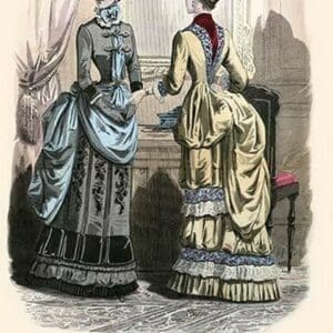 Newest French Fashions - 1884 by Warren 5 - Art Print