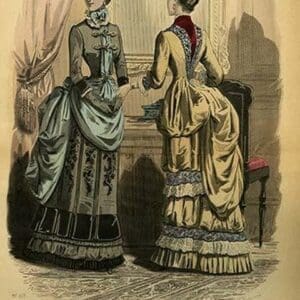 Newest French Fashions - 1884 by Warren #6 - Art Print