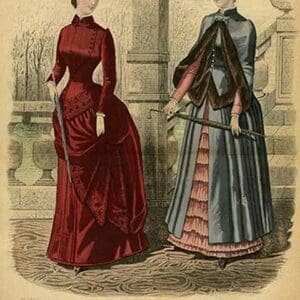 Newest French Fashions - 1884 by Warren #7 - Art Print