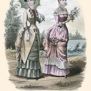 Newest French Fashions - 1884 by Warren 8 - Art Print