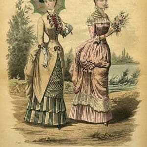 Newest French Fashions - 1884 by Warren #9 - Art Print