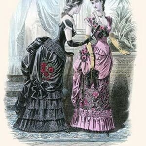 Newest French Fashions - 1884 by Warren - Art Print