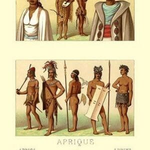 Nine African Tribe Members - Art Print