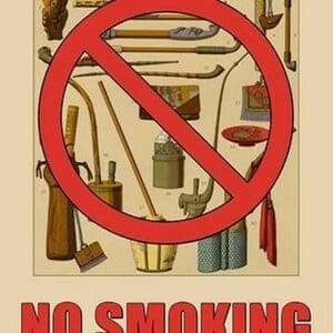 No Smoking by Wilbur Pierce #5 - Art Print