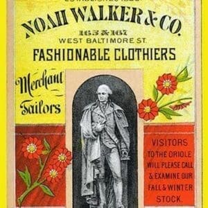 Noah Walker & Co. Fashionable Clothiers - Art Print