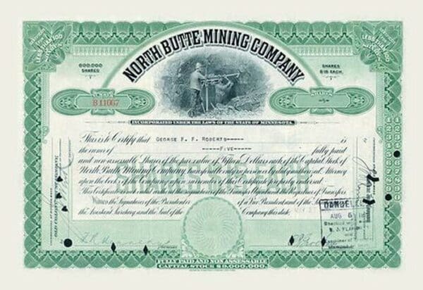 North Butte Mining Company - Art Print