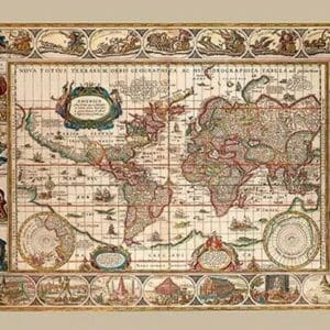 Nova Totius Terrarum Orbis by Willem Blaeu - Art Print