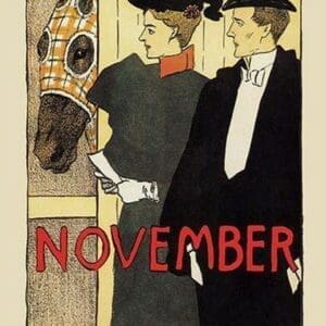 November in the Stable - Art Print