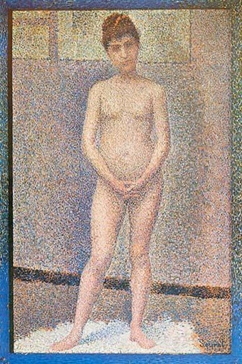 Nude Study Standing by Georges Seurat #2 - Art Print