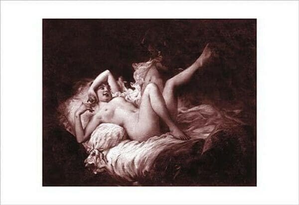 Nude with Raised Leg - Art Print
