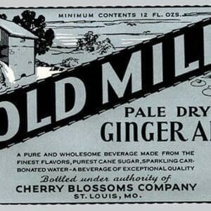 Old Mill Pale Dry Ginger Ale - Art Print