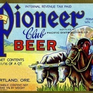 Old Pioneer Club Beer - Art Print