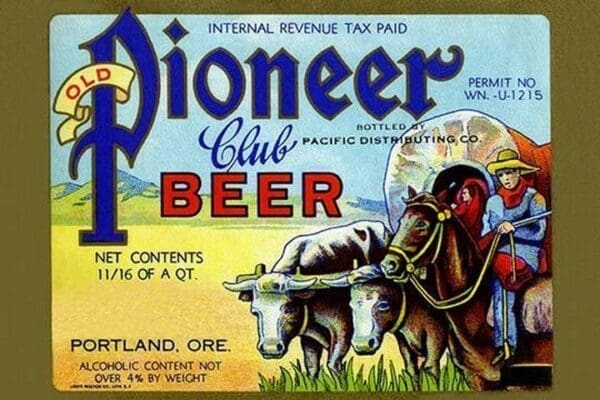 Old Pioneer Club Beer - Art Print