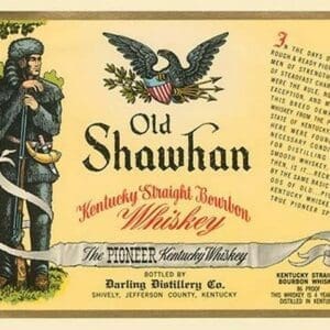 Old Shawhan Kentucky Straight Bourbon Whiskey - Art Print