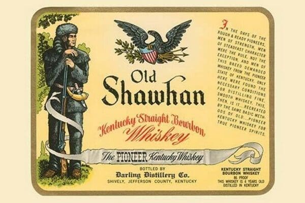 Old Shawhan Kentucky Straight Bourbon Whiskey - Art Print