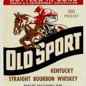 Old Sport Kentucky Straight Bourbon Whiskey - Art Print