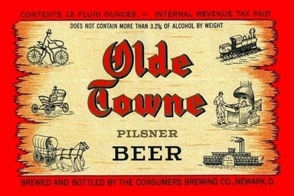 Olde Towne Pilsner Beer - Art Print