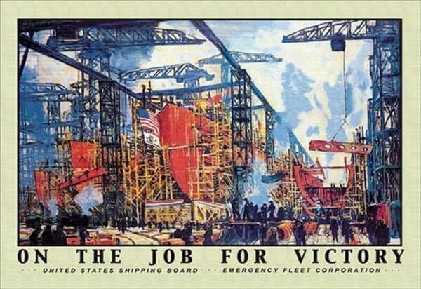 On the Job for Victory by Jonas Lie - Art Print