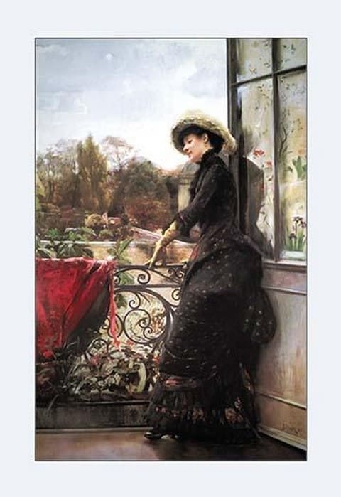 On the Terrace by Julius Stewart - Art Print