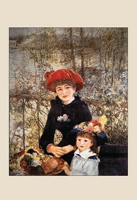 On the Terrace by Renoir - Art Print