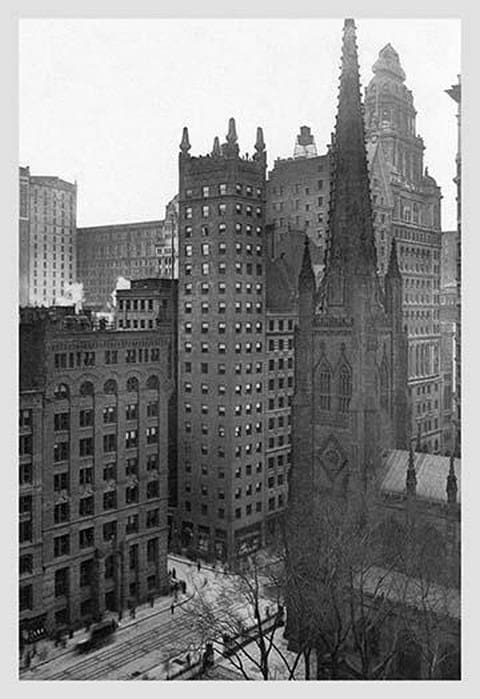 One Wall Street and Trinity Church