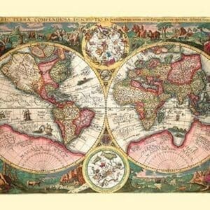 Orbis Terrarum Typus by Jan B. Vrients - Art Print