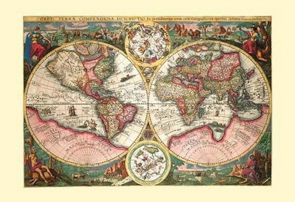 Orbis Terrarum Typus by Jan B. Vrients - Art Print