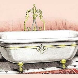 Ornate Bathtub - Art Print