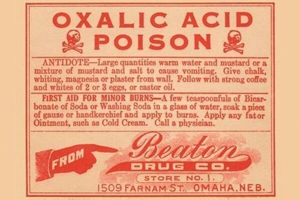 Oxalic Acid - Poison - Art Print