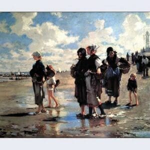 Oyster Gatherers of Cancale by John Singer Sargent - Art Print