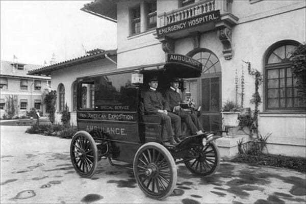 Pan-American Exposition Ambulance by C.D. Arnold - Art Print