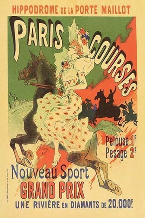 Paris Grand Prix Racing - the New Sport by Alphonse Mucha - Art Print