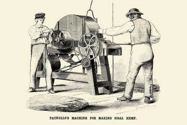 Patrullo's Machine for Making Sisal Hemp - Art Print