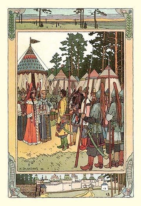 Peace Meeting by Ivan Bilibin - Art Print