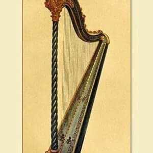 Pedal Harp by Theodore Thomas - Art Print