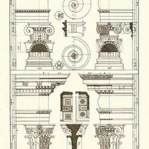 Pediments of the Renaissance by J. Buhlmann - Art Print