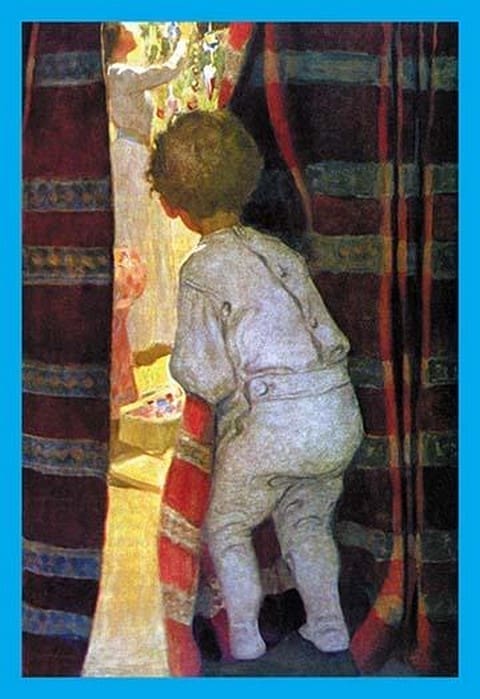 Peeping into the Parlor by Jessie Willcox Smith - Art Print