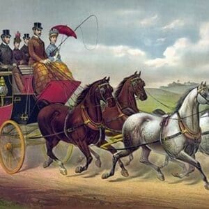 Philadelphia Coach Works by Currier & Ives - Art Print