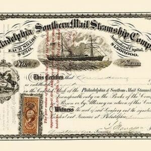 Philadelphia and Sothern Mail Steamship Company - Art Print