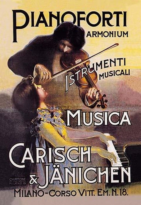 Pianoforti - Carisch and Janichen Musical Instruments by C.R. - Art Print