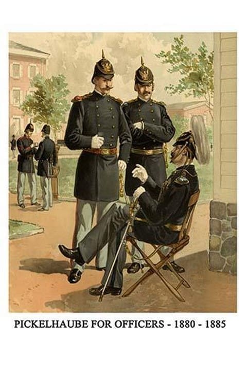 Pickelhaube For Officers - 1880 - 1885 - By Henry Alexander Ogden - Art Print