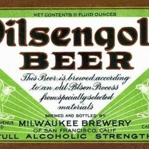 Pilsengold Beer - Art Print