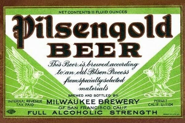 Pilsengold Beer - Art Print