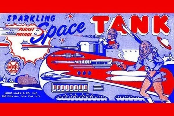 Planet Patrol Sparkling Space Tank - Art Print