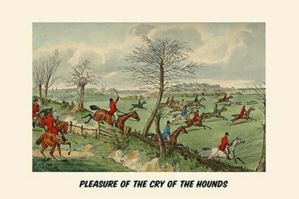 Pleasure of the Cry of the Hounds by Henry Alken - Art Print