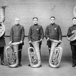 Police Tuba Quartet - Art Print