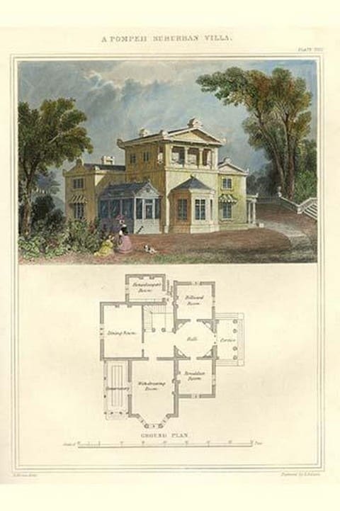 Pompeii Suburban Villa by Richard Brown - Art Print