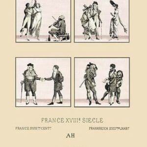 Popular Styles of Eighteenth Century France by Auguste Racinet - Art Print