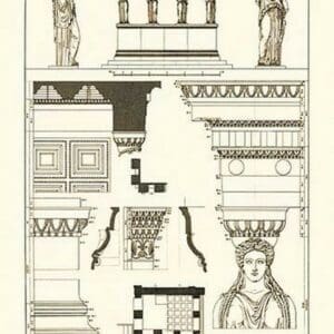 Porch of the Caryatids by J. Buhlmann - Art Print