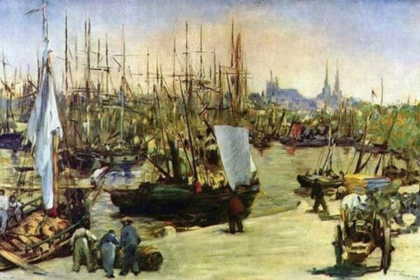 Port of Bordeaux by Eduard Manet - Art Print